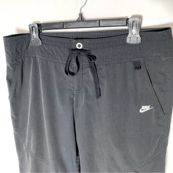 Vintage Nike Black Long Shorts Activewear Athletic Workout Shorts M - Picture 13 of 15